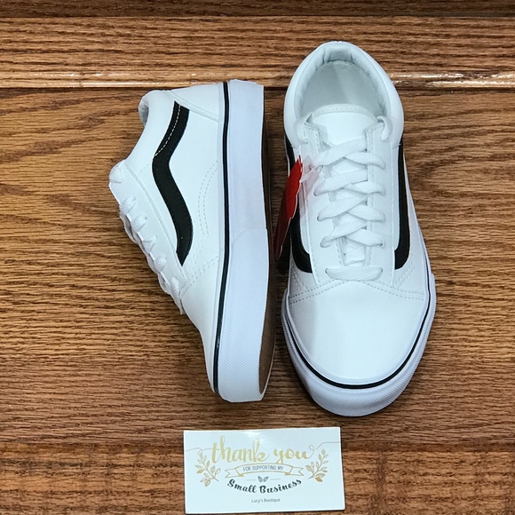 Vans Old Skool Tumble Black True White Shoes - Picture 5 of 8